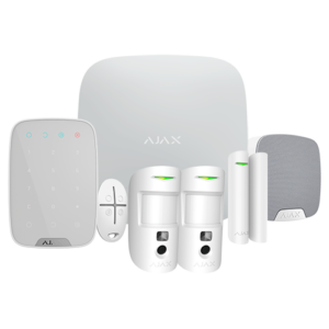 Kit de alarma profesional
Ajax HUB 2, 2 PIRCAM, 1 contacto magnético
1 mando, 1 teclado y 1 sirena interior Blanco