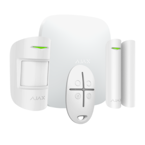 Kit de alarma profesional
Ajax Hub, 1 detector PIR, 1 protector puerta y 1 mando Blanco