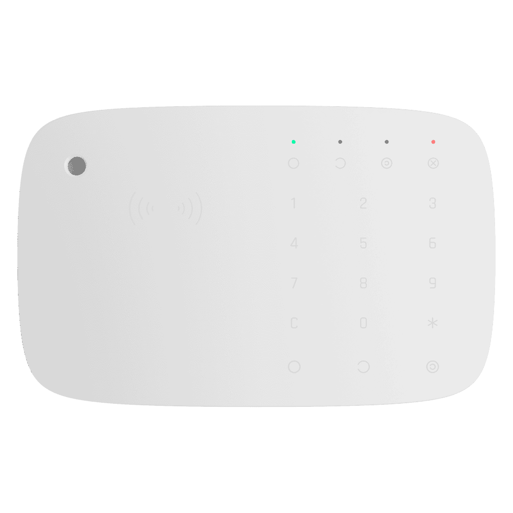 Teclado con lector RFID y sirena