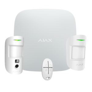 Kit de alarma profesional
Ajax Hub 2, 1 PIRCAM
1 detector PIR y 1 mando Blanco