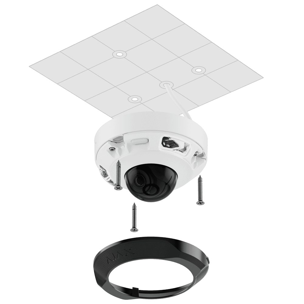 Cámara IP Domecam 5 Megapixel Ajax Lente 2,8 mm - Imagen 4